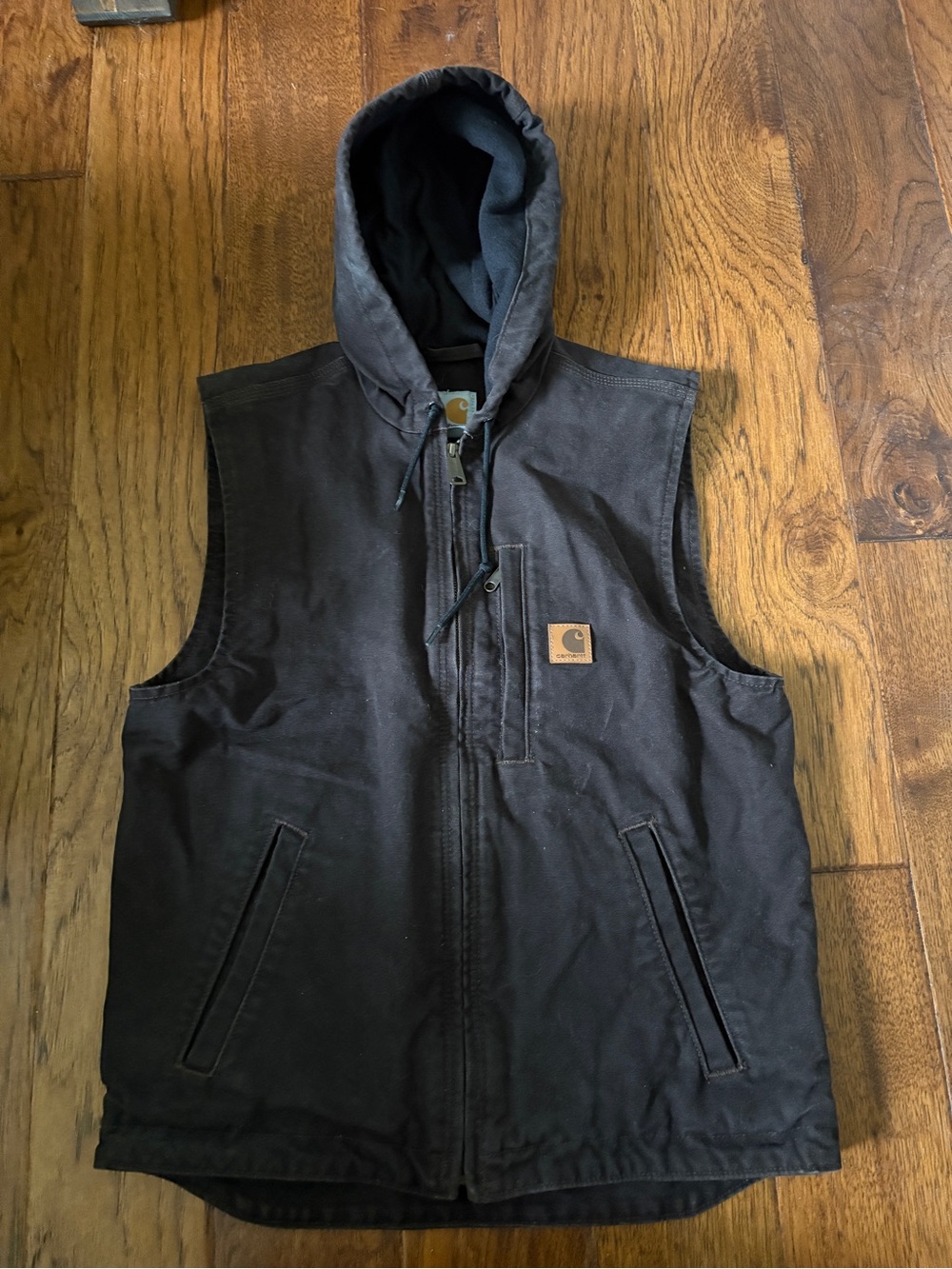 Carhartt Men’s Brown Hooded Work Vest